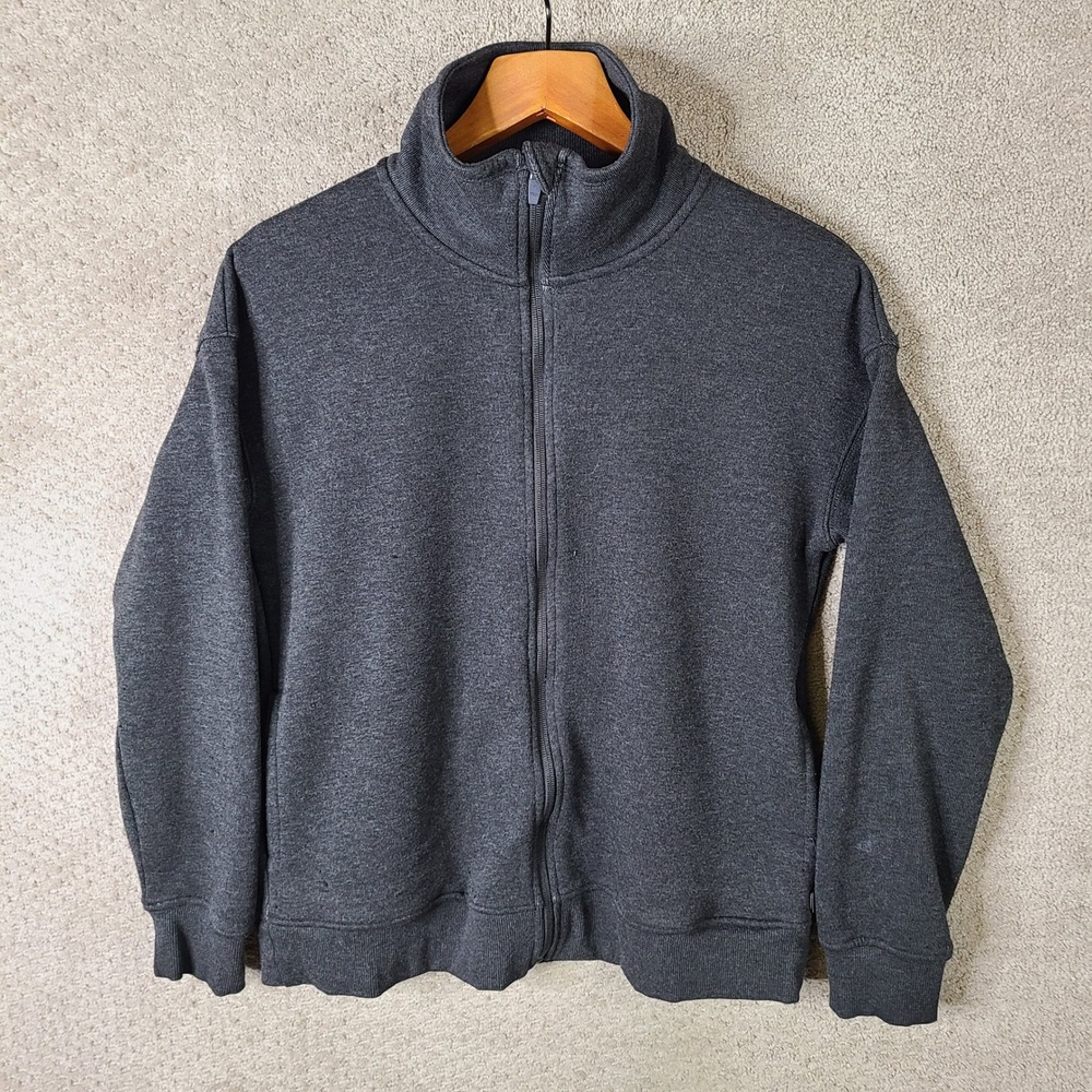 Mondetta Jacket Womens Small Gray Full Zip Mock Neck Recycled Polyester Casual‎